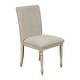 preview thumbnail 2 of 7, Martha Stewart Fiona Upholstered Dining Chair with Turned Wood Legs- Set of 2