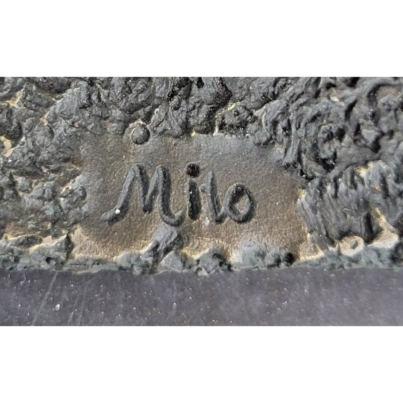 Large Muscular Rugby Player Bronze Sculpture Statue Marble Figurine By Milo Gift