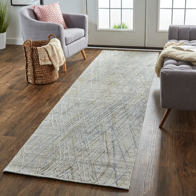 Grand Bazaar Huntley Hand Woven Abstract Modern Area Rug