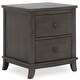 preview thumbnail 4 of 2, Evolur Signature Amsterdam Night Stand - Smokey Brushed Grey
