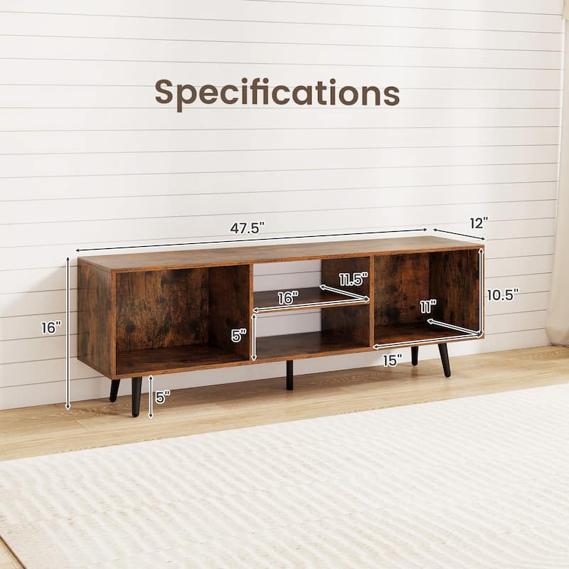 Costway 47.5" Console Cabinet for 55-Inch TVs with Storage Shelves - See Details