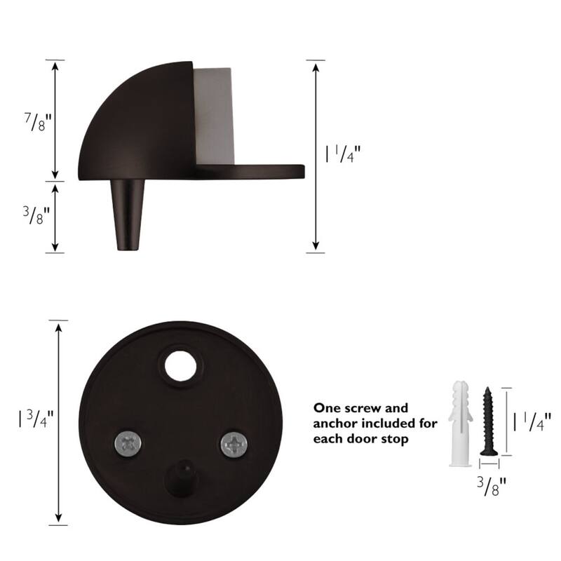 Design House 188359 1-1/2" Floor Mounted Dome Door Stop