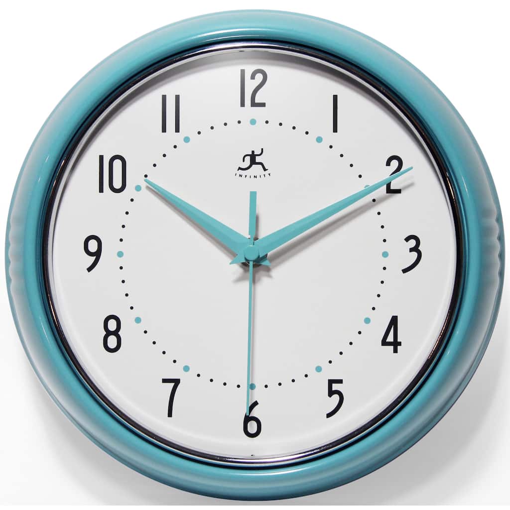 Round Retro Kitchen Wall Clock by Infinity Instruments