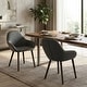 preview thumbnail 1 of 8, Alan Vintage Grey Faux Leather Contrast Stitch Arm Chair (Set of 2)