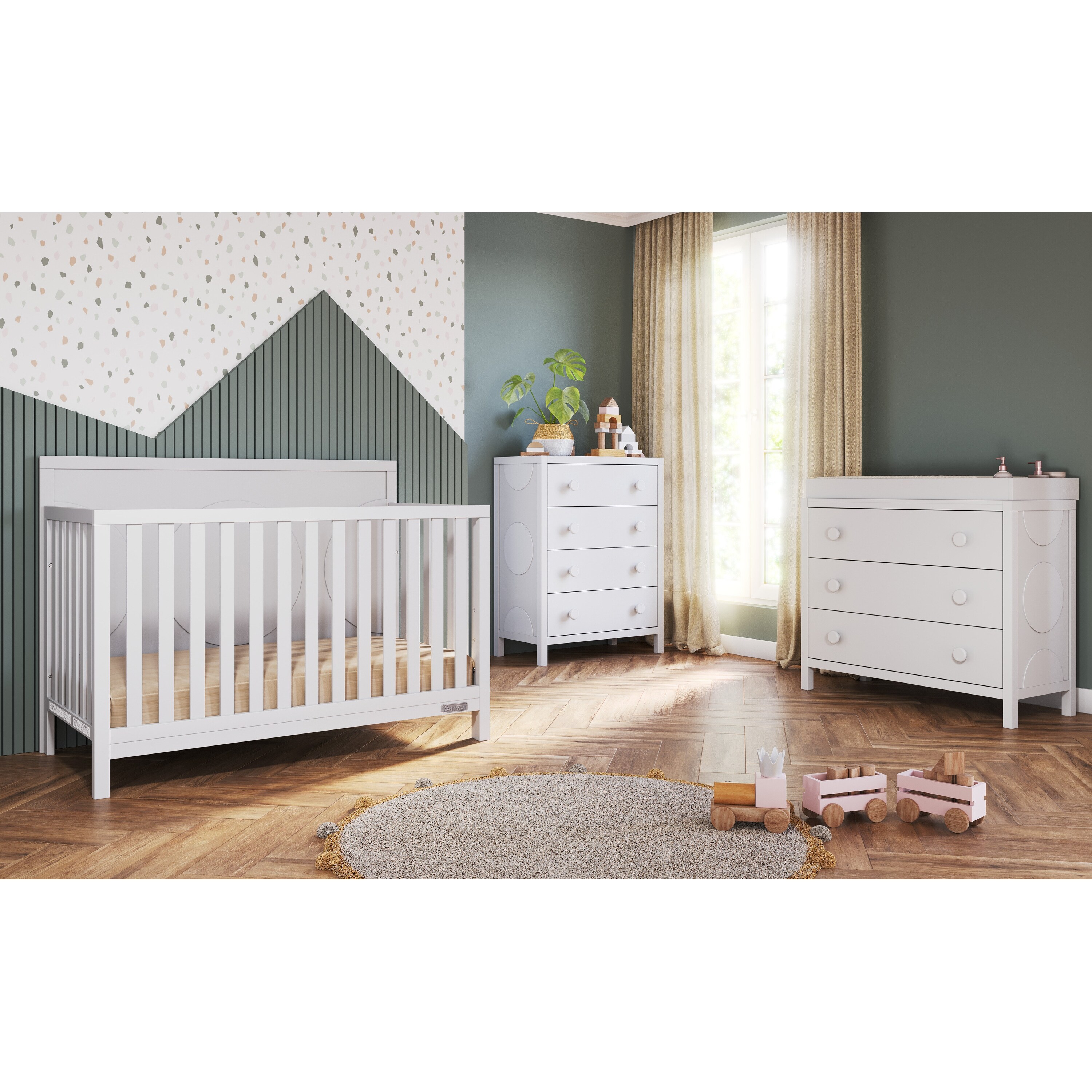 Crib topper changing top table
