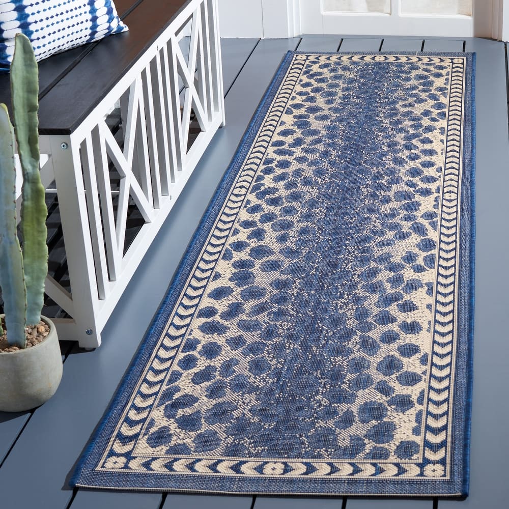 SAFAVIEH Courtyard Sanyi Indoor/ Outdoor Waterproof Patio Backyard Rug