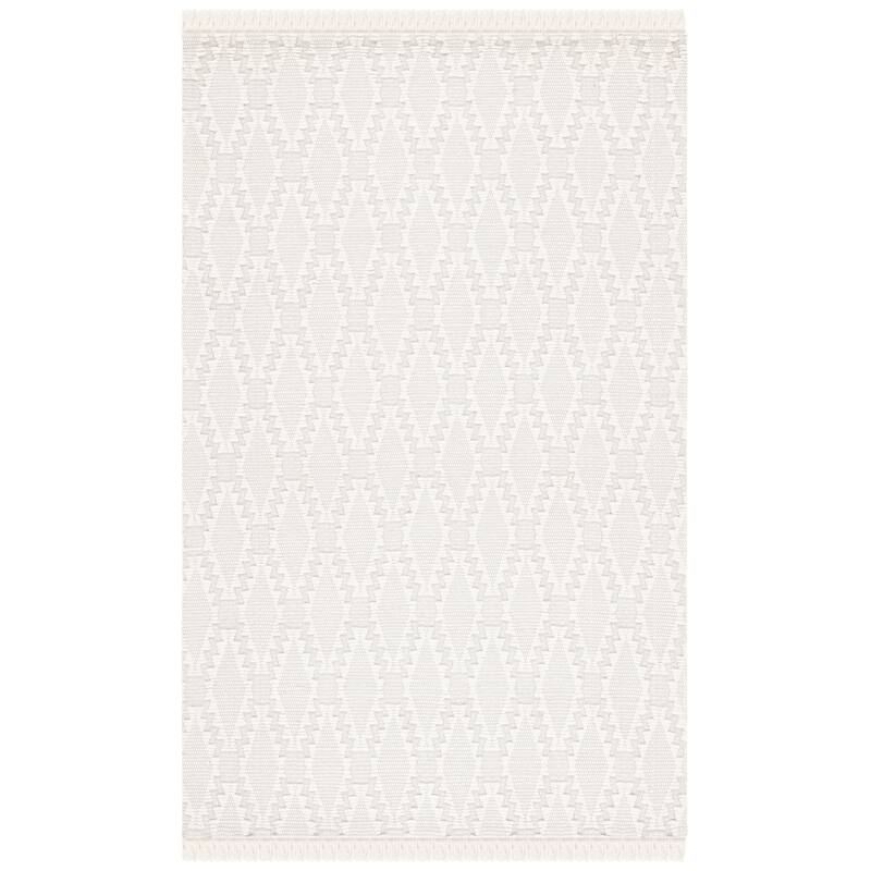 SAFAVIEH Handmade Marbella Gully Trellis Fringe Wool Rug