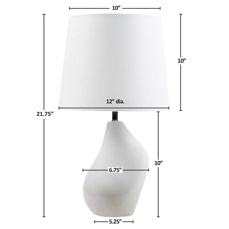 Ceramic Table Lamp with Handles