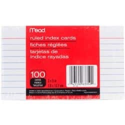 Mead Filing Storage Our Best Office Supplies Deals Online Ruled White Mead Index Cards 3 X5