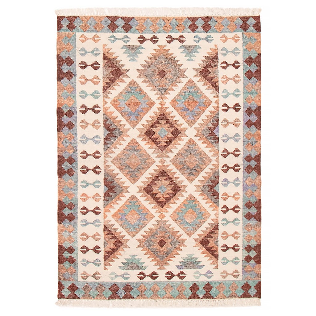 Ankara FW Ivory Kilim 5'5" x 7'6" - 5'5 x 7'6