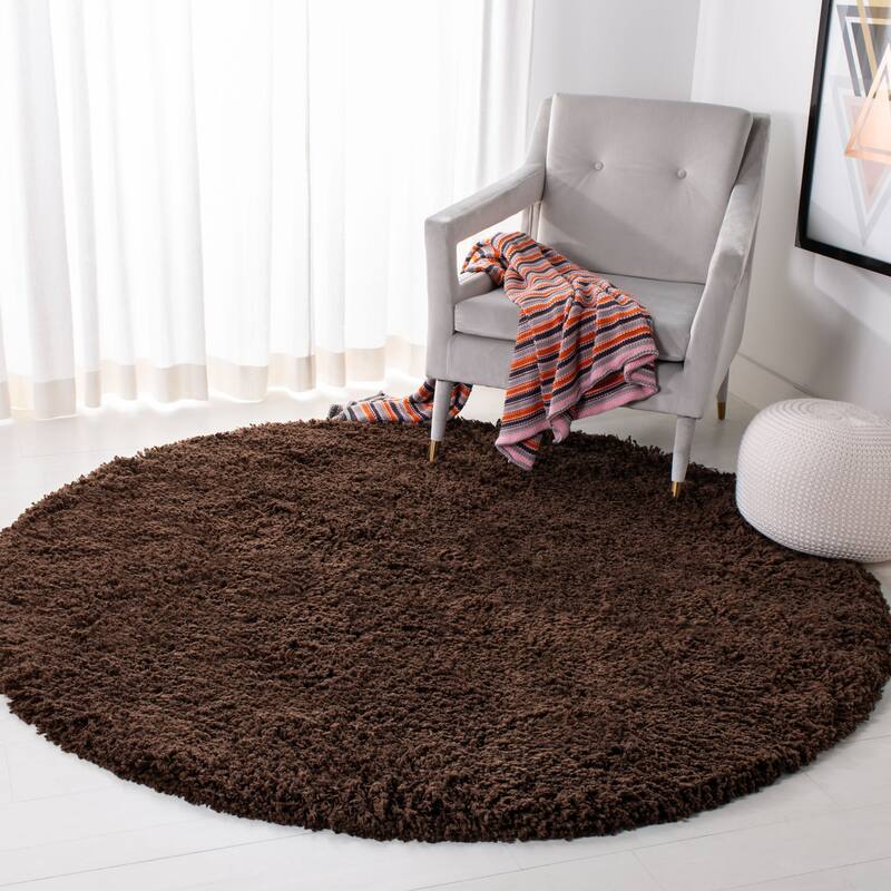 SAFAVIEH Handmade Eryn Ultra Classic Shag Solid Rug