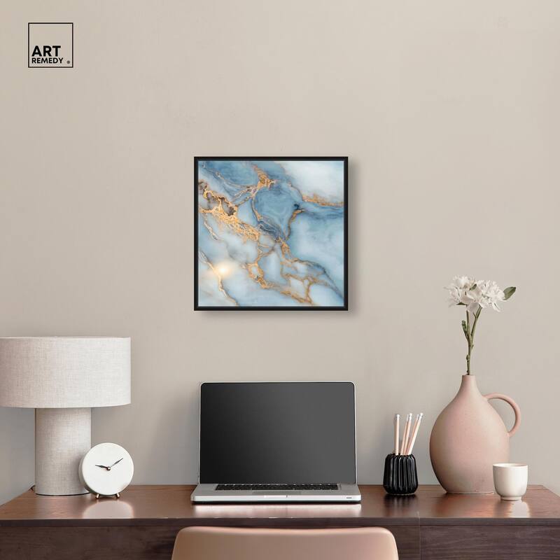 Azure Veins Canvas by Art Remedy