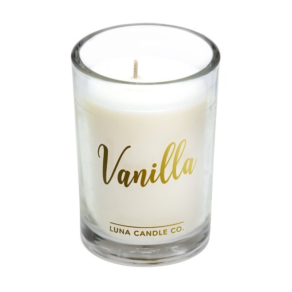 Vanilla Candle for Relaxation, Natural Soy Wax 6 Oz.
