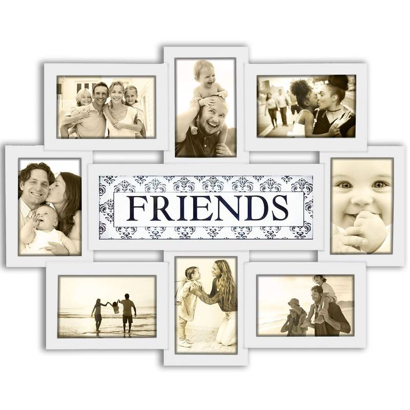 HELLO LAURA 12 Opening Decorative Wall Hanging Collage Puzzle Picture Photo Frame - Multi-Color