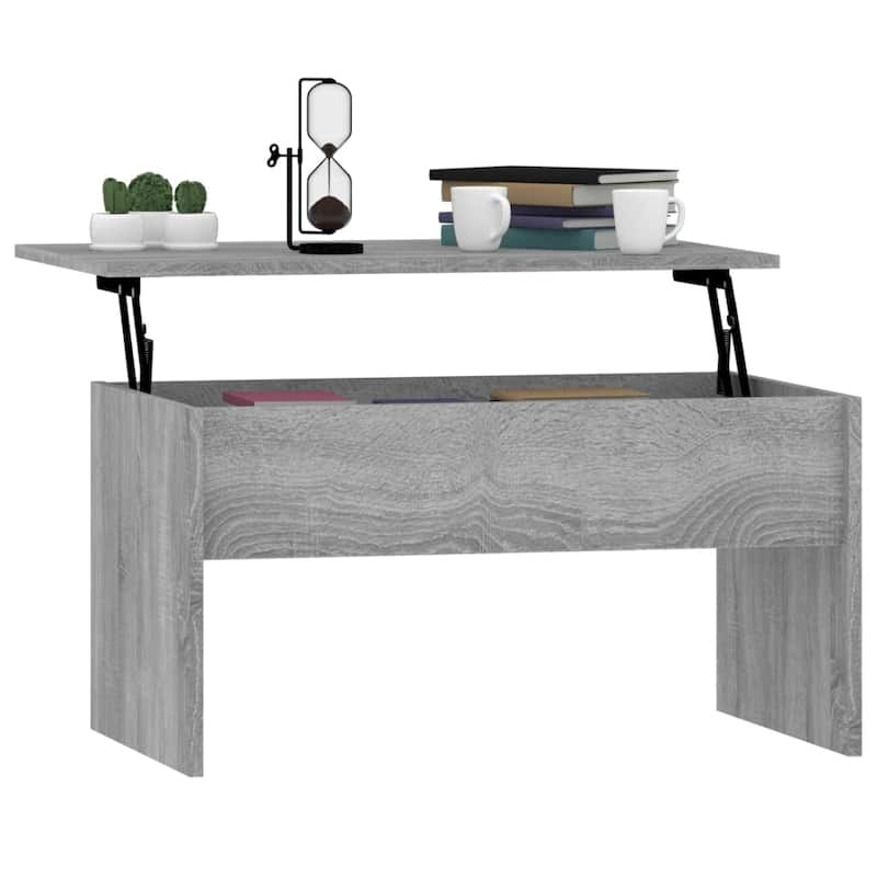 vidaXL Coffee Table Lift Top End Table Accent Side Sofa Table Engineered Wood - 31.5" x 19.9" x 16.3"