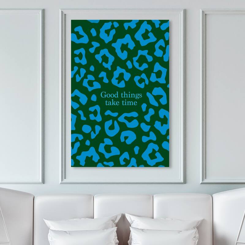 Wynwood Studio Canvas Typography Spots Good Things Pink and Light Pink Modern & Contemporary Wall Art Canvas Print - 45 x 30