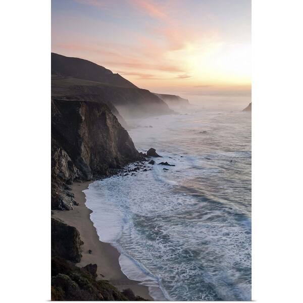 Shop Southwards Along Big Sur Coast To Hurricane Point Poster Print Overstock 16496084