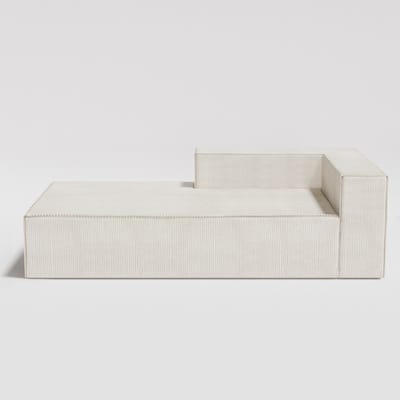 Corduroy Compression Sofa Chaise Lougues