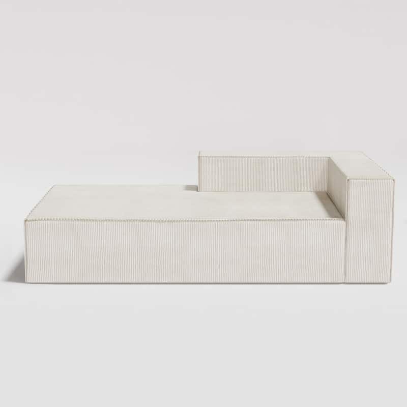 Corduroy Compression Sofa Chaise Lougues