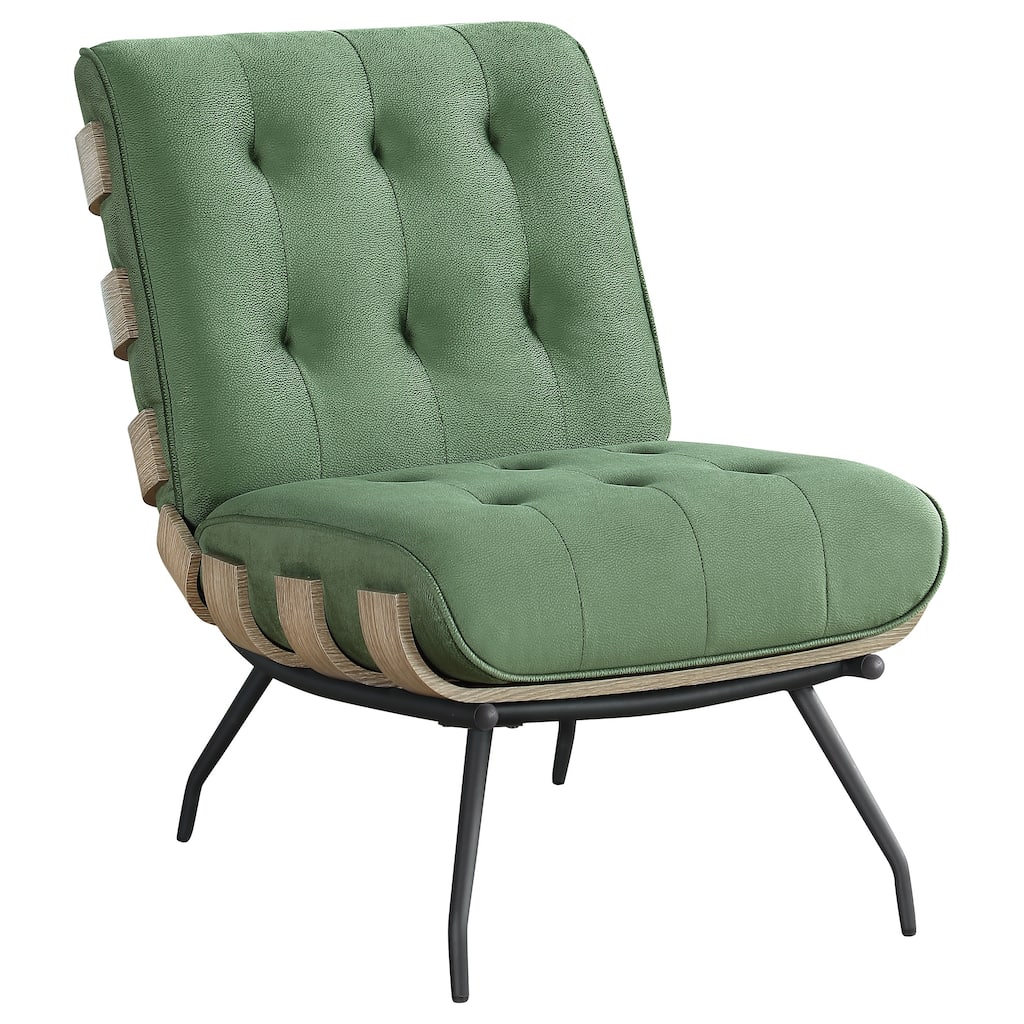 Aloma Upholstered Tufted Armless Accent Chair