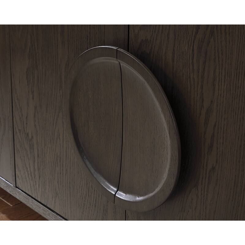 Signature Design by Ashley Veeda Dark Brown Accent Cabinet - 72" W x 16" D x 33" H