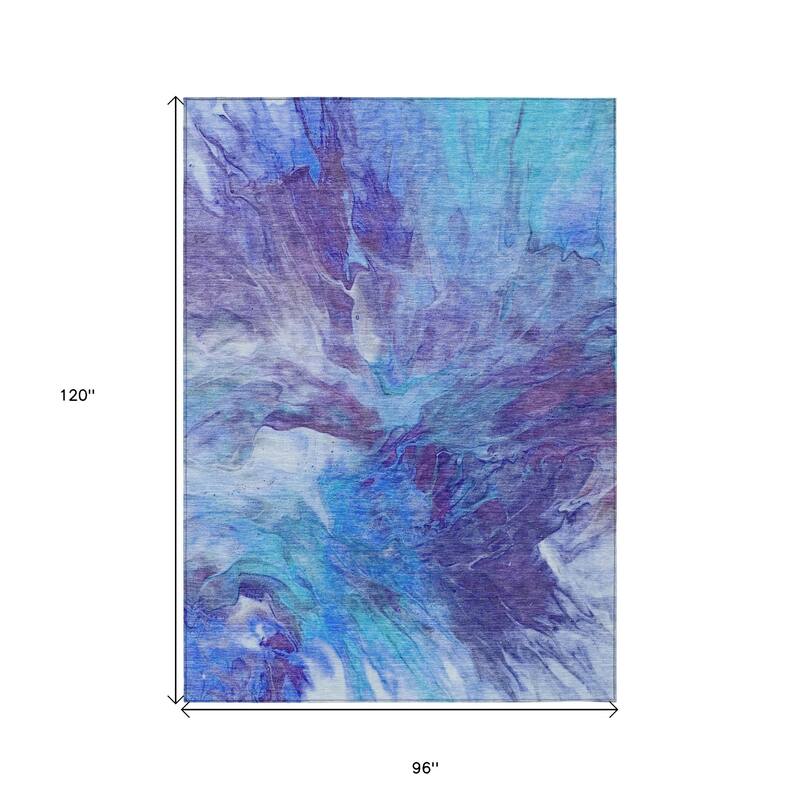 HomeRoots Abstract Transitional Rectangle Outdoor Rug