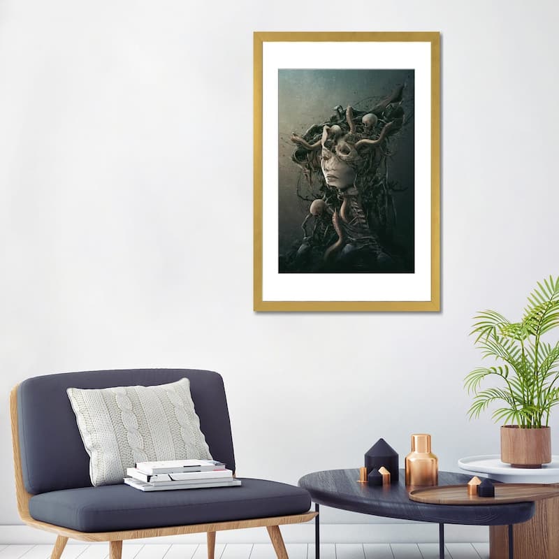 iCanvas "Skull Queen XVI" by Riza Peker