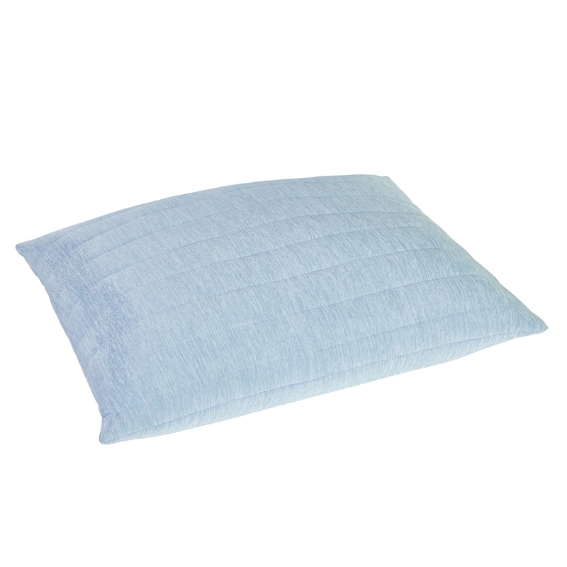 Below Zero Cooling Channel Quilted Pillow - Blue