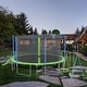 preview thumbnail 3 of 7, Trampoline with Slide and Swings with Basketball Hoop and Ladder with Net