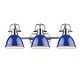 preview thumbnail 1 of 20, Golden Lighting Duncan 3 Light 25" Wide Bathroom Vanity Light