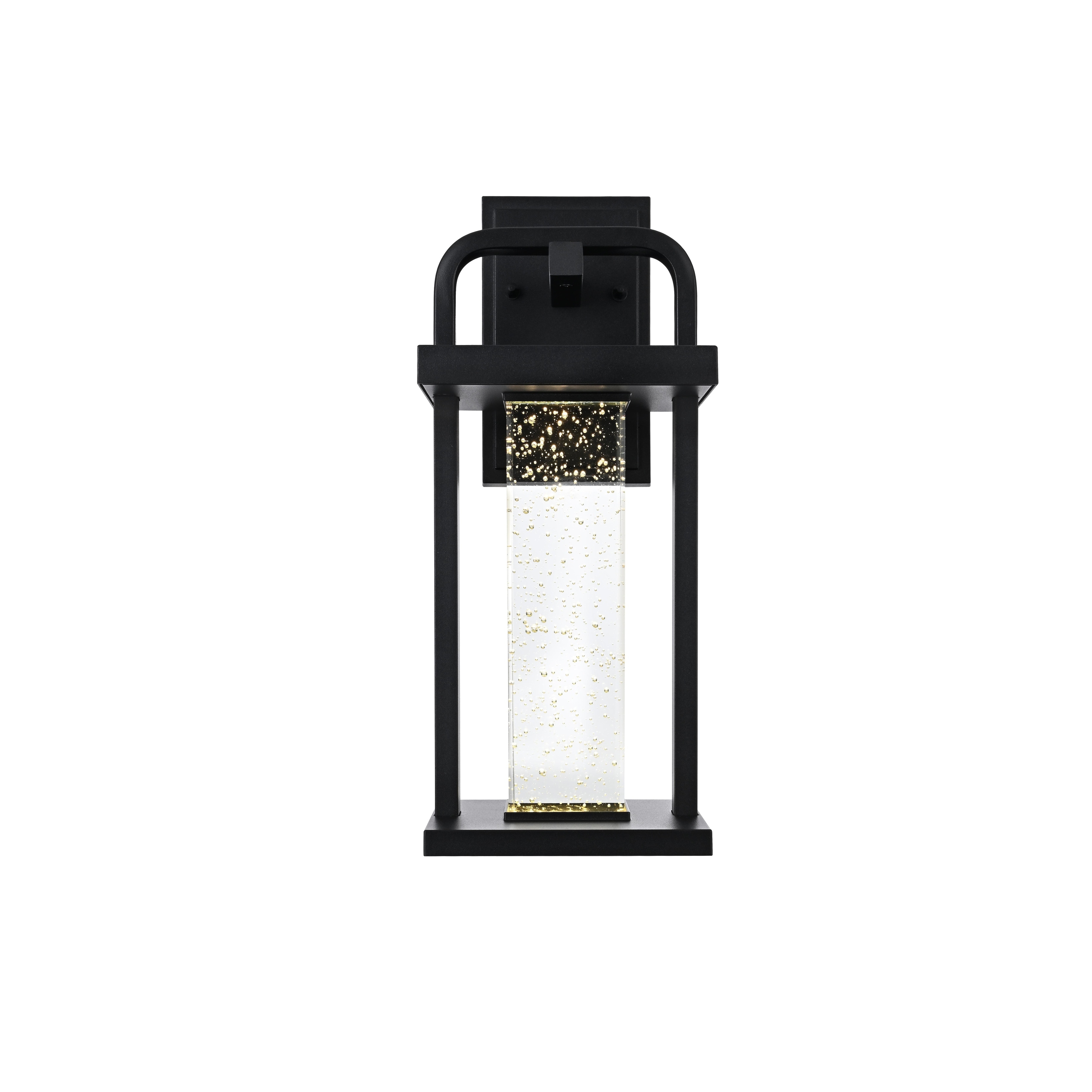 Lucian 16 inch LED Outdoor Wall sconce in Black - 16"