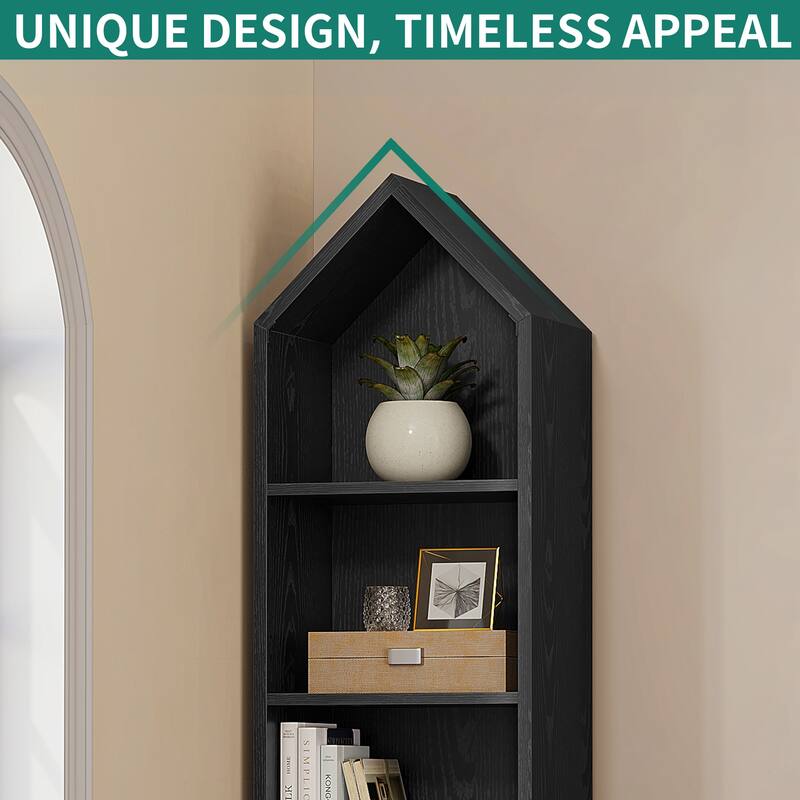 Moasis 6 Tier Tall Narrow Bookshelf and Bookcase Cube Storage Organizer