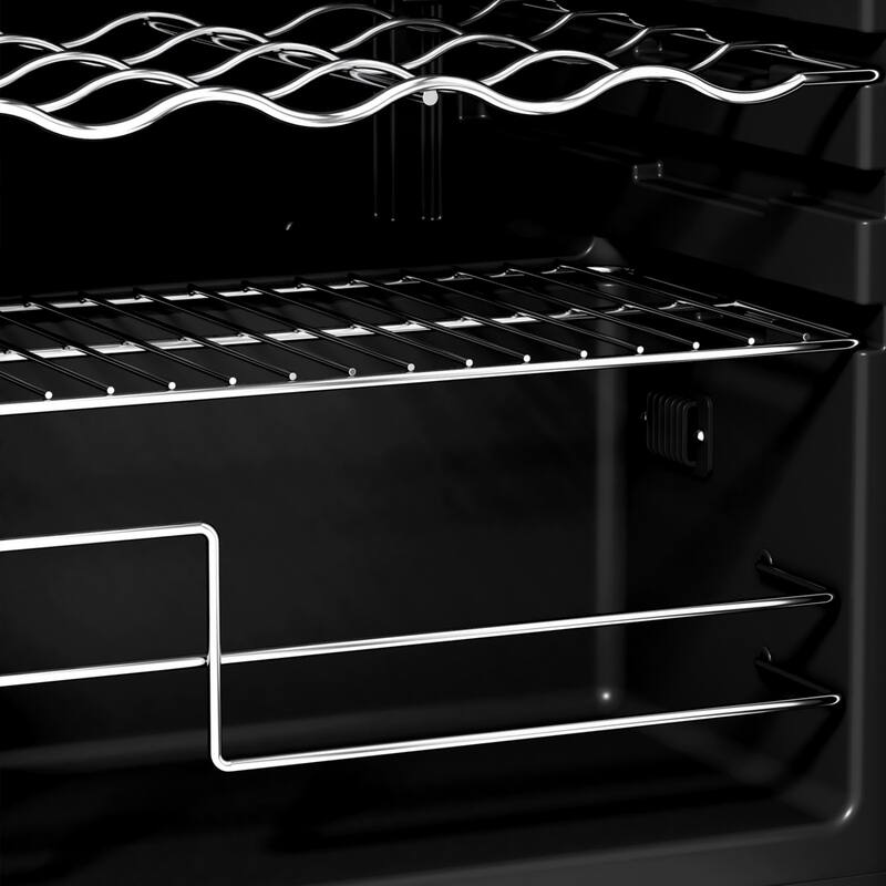 Wine Bar Cabinet with Mini Fridge Space & 34 Bottle Wine Cooler, 39" Coffee Bar Cabinet Freestanding Buffet Sideboard