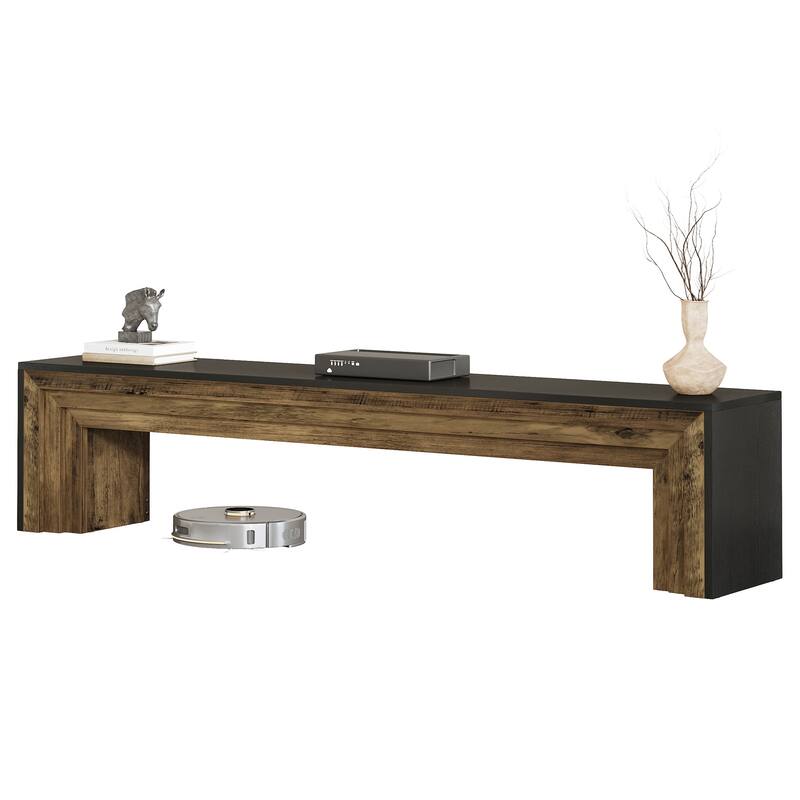 70.9" Extra Long Wooden TV Stand for 75-Inch TVs, Entertainment Center Media Console for Living Room