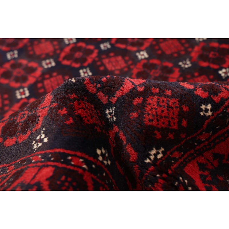 ECARPETGALLERY Hand-knotted Teimani Red Wool Rug - 3'8 x 6'3