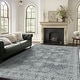 preview thumbnail 1 of 16, Bohemian Faux Cashmere Rug 5' x 8' - Grey