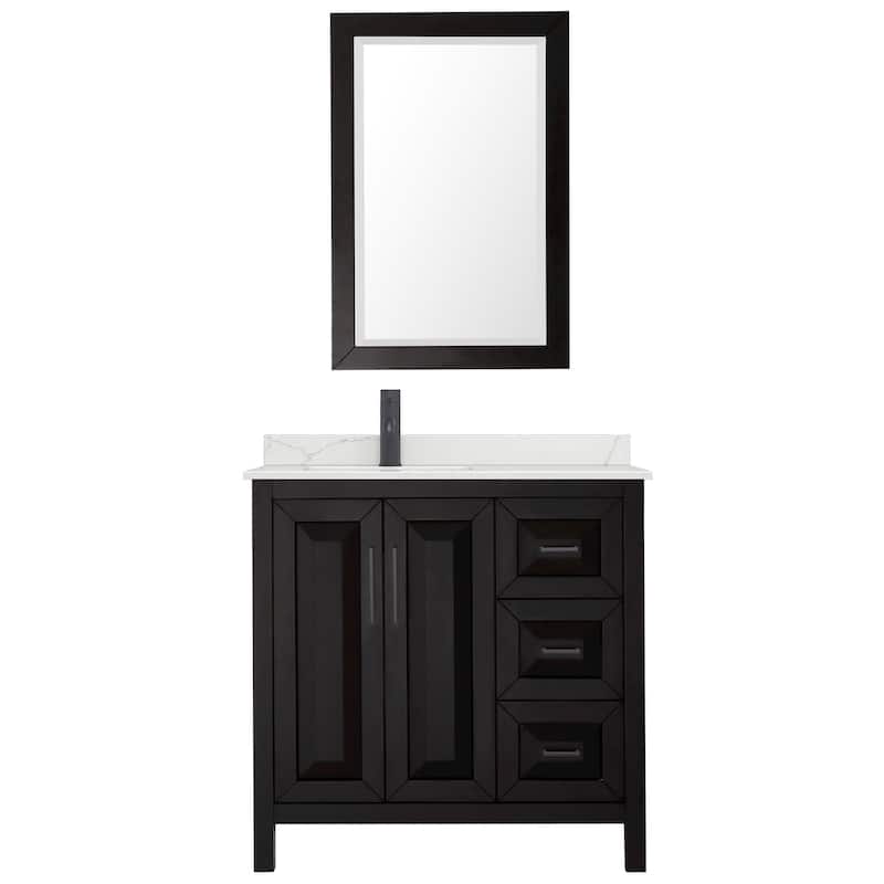 Wyndham Collection WCV252536S-QTZ-UNSM24 Daria 36" Free Standing