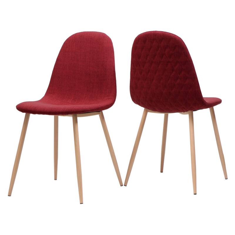 Fabric Dining Chair Set of 2 Round Back Accent Chairs Arc Lounge Chair
