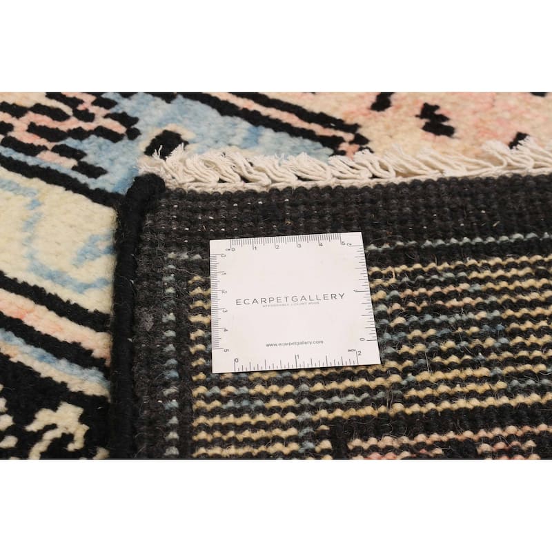 ECARPETGALLERY Hand-knotted Jules Serapi Black Wool Rug - 8'1 x 9'11