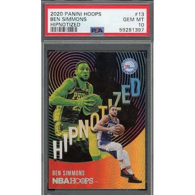 Ben Simmons 2020 Panini Hoops Hipnotized Basketball Card #13 Graded PSA 10 - 8'6" x 11'6"