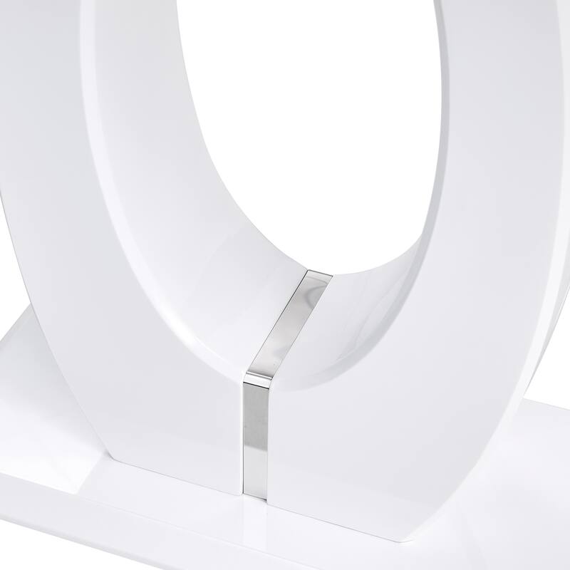 47.2 "x 18" x 29.5 "Modern minimalist striped MDF material rectangular counter dining table for bedroom bedside entrance