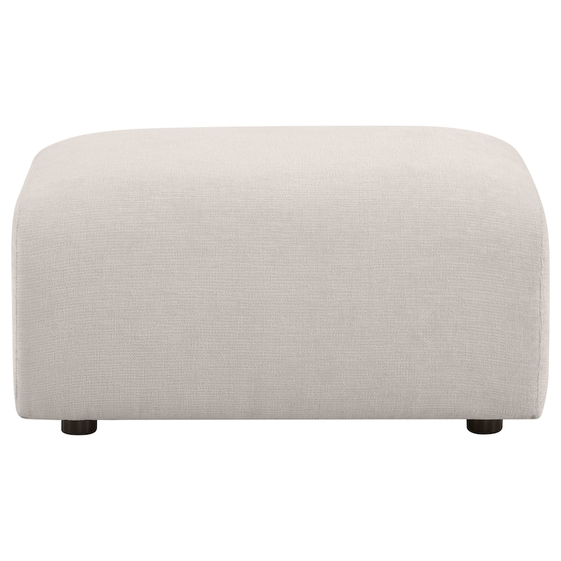 Burnett Chenille Upholstered Ottoman