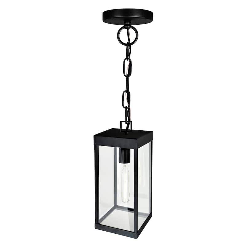 Windsor 1 Light Black Outdoor Ceiling Light