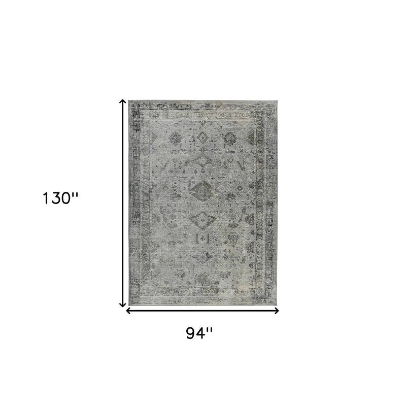 HomeRoots Medallion Transitional Rectangle Area Rug