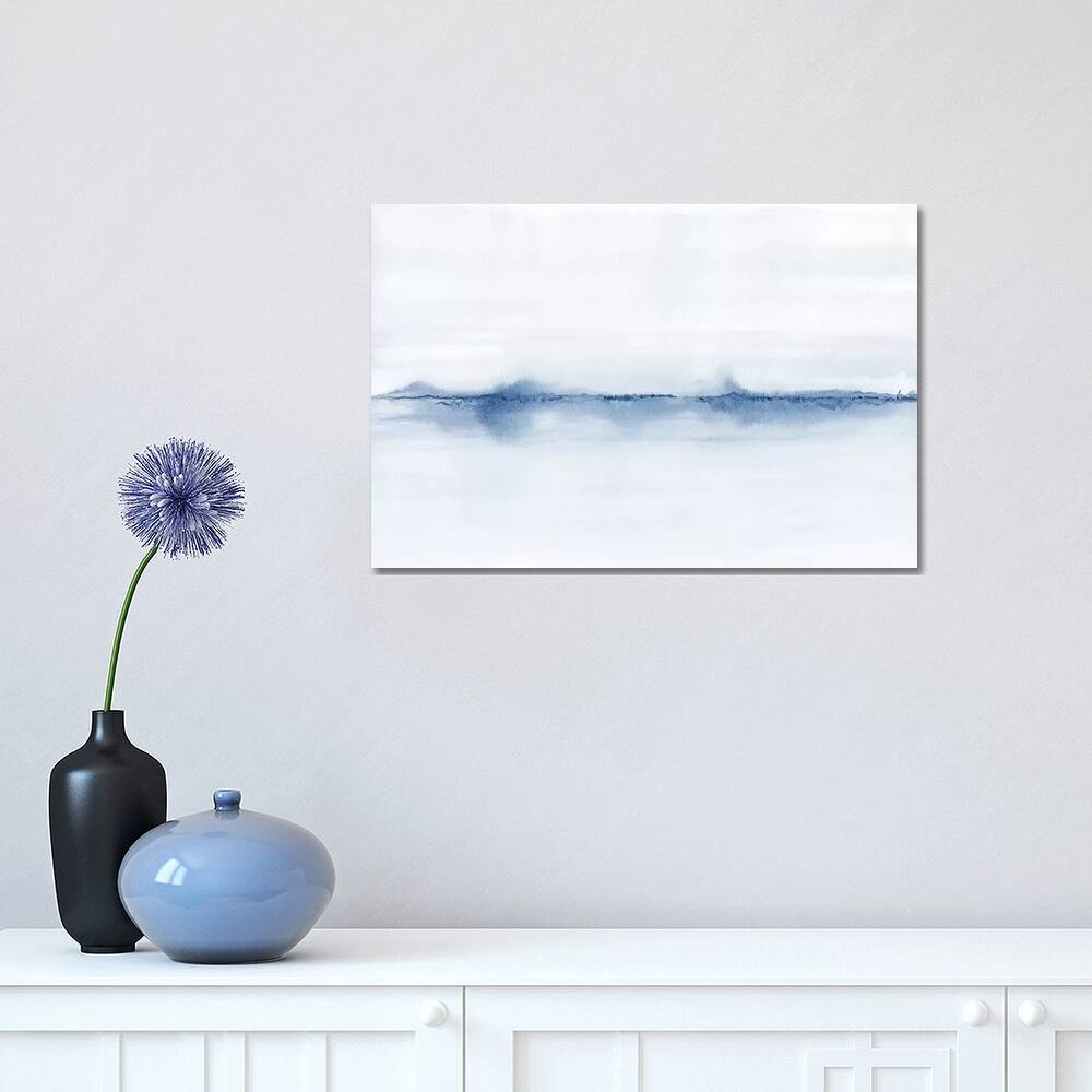 iCanvas "Watercolor Landscape V - Shades Of Blue" by Nouveau Prints Canvas Print