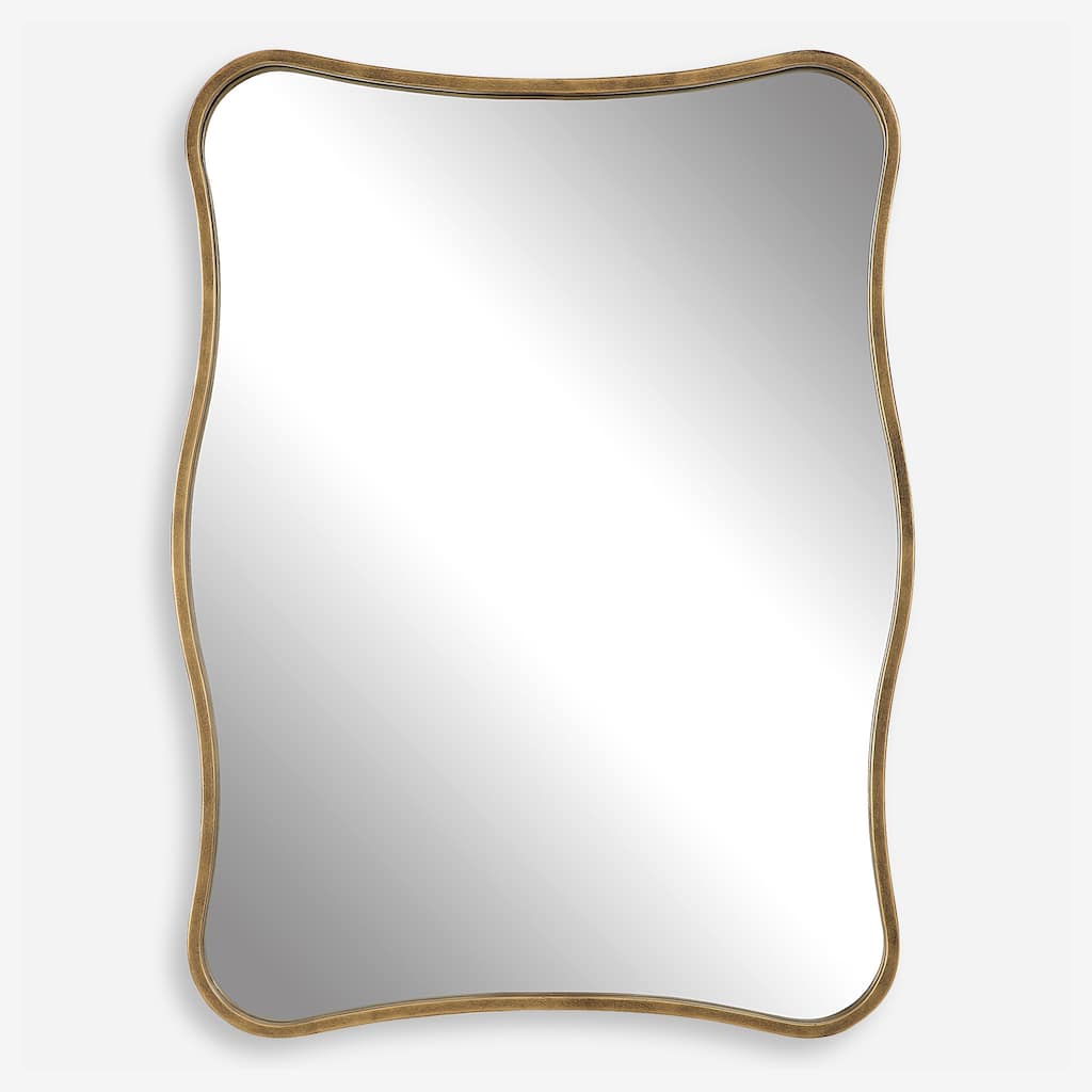 Uttermost Pavia Curvy Vanity Mirror - 27.5"W x 36.25"H x 1.5"D