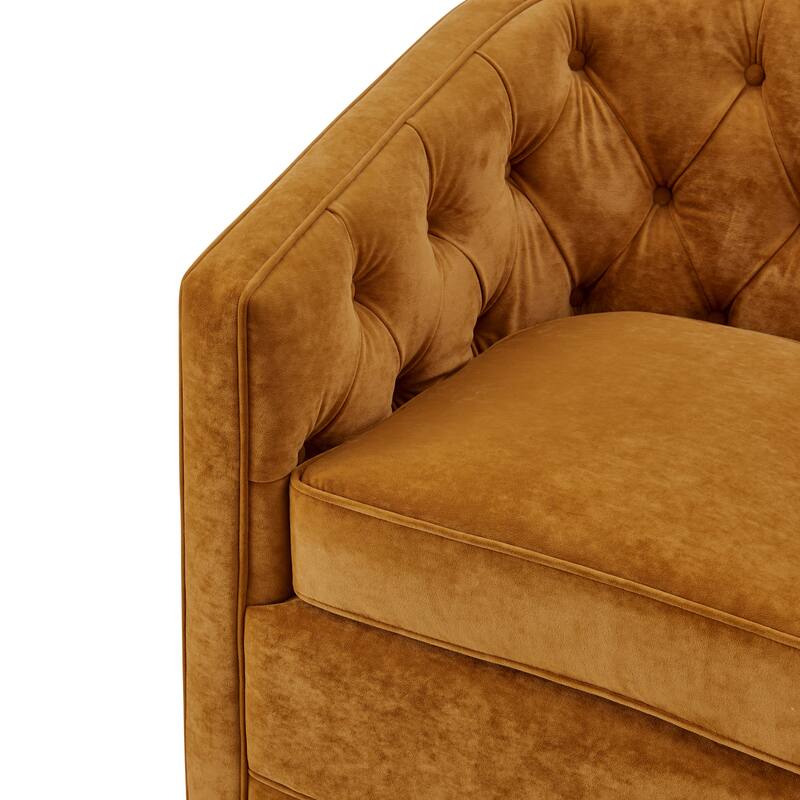 NPD Furniture Walsh Fabric Swivel Barrel Chair