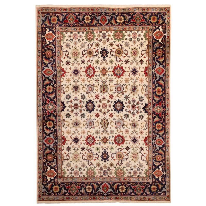 ECARPETGALLERY Hand-knotted Serapi Heritage Cream Wool Rug - 9'9 x 14'0