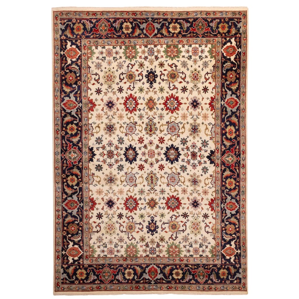 ECARPETGALLERY Hand-knotted Serapi Heritage Cream Wool Rug - 9'9 x 14'0