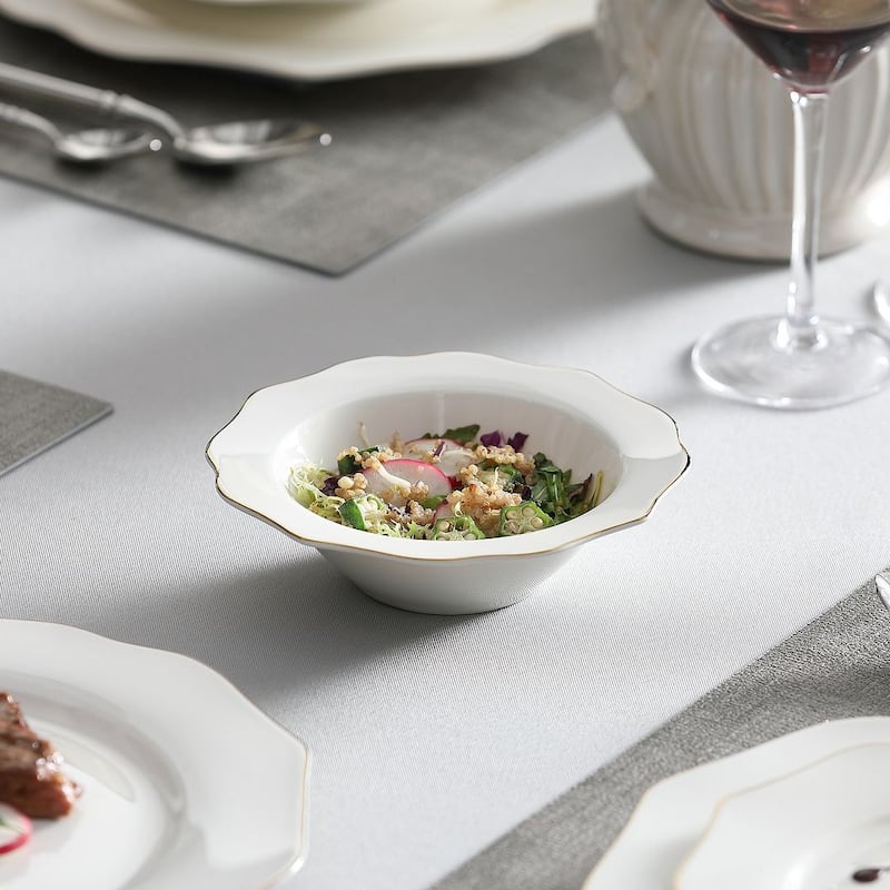 MALACASA 16-Piece New Bone China Dinnerware Set, Service for 4